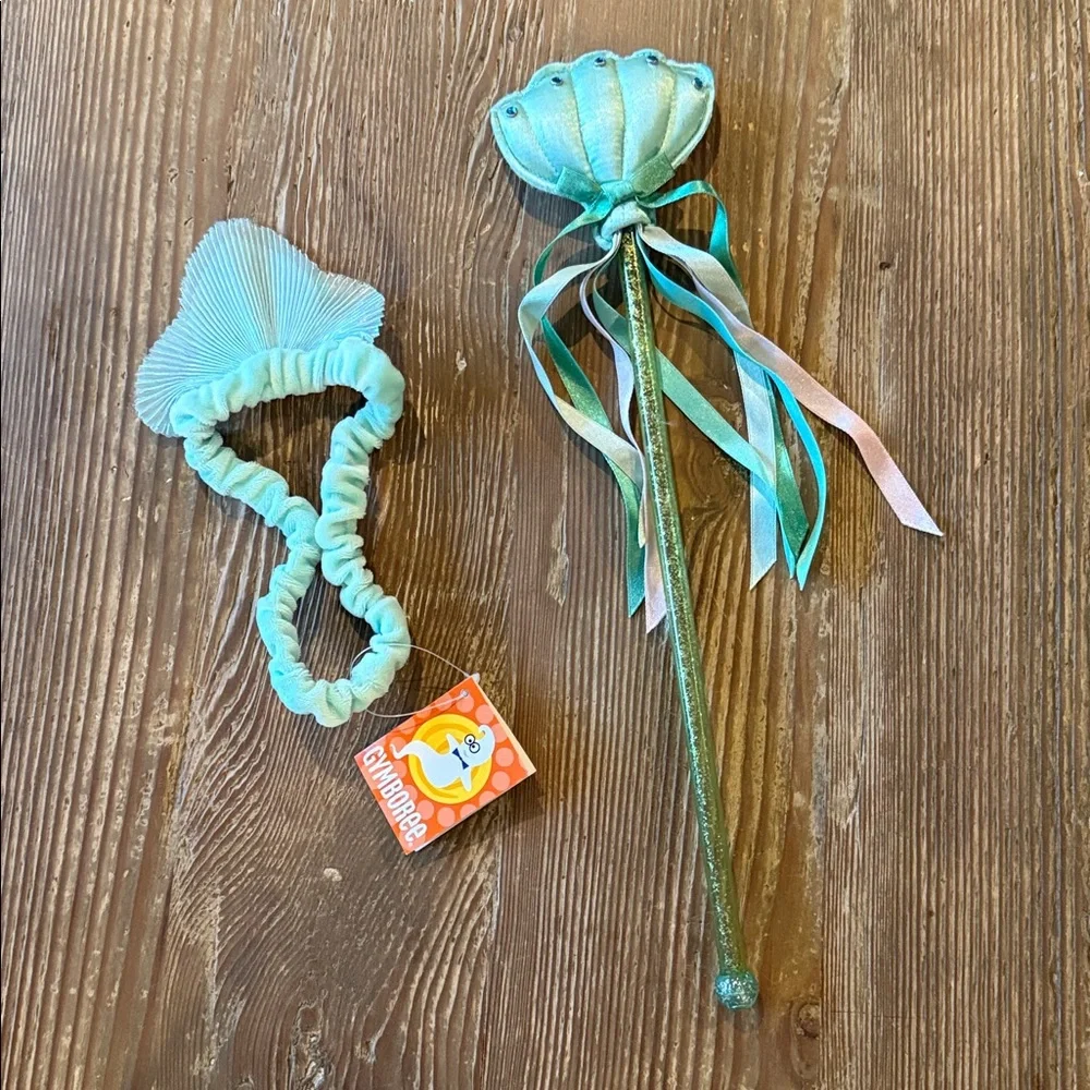 Gymboree Mermaid crown/ceptor/large Costume Halloween Dress Up Princess‎ Tulle